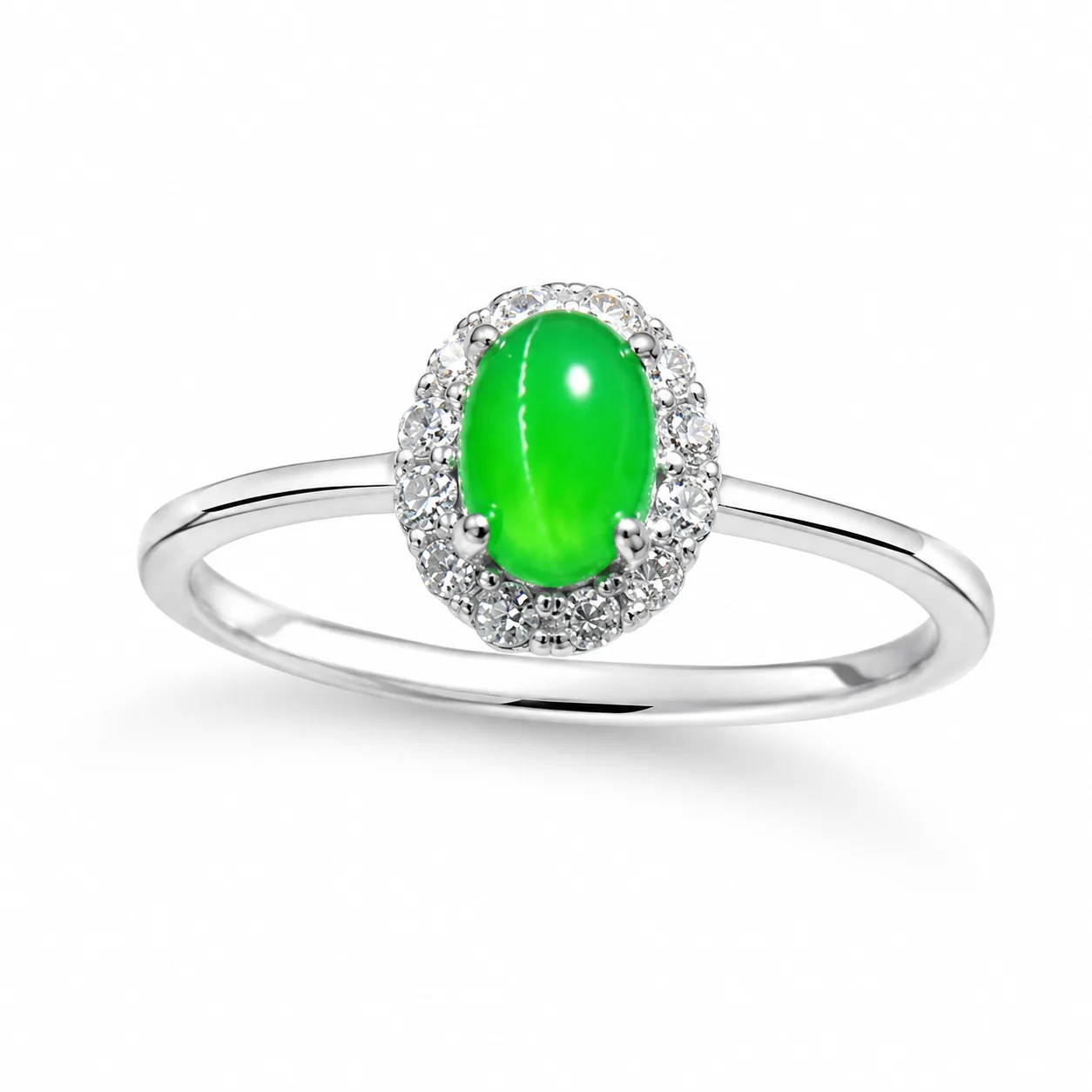 Emerald-Cut Jade Ring