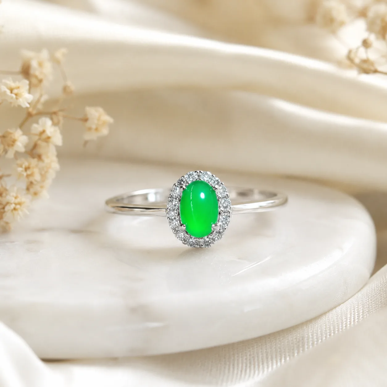 Emerald-Cut Jade Ring 3