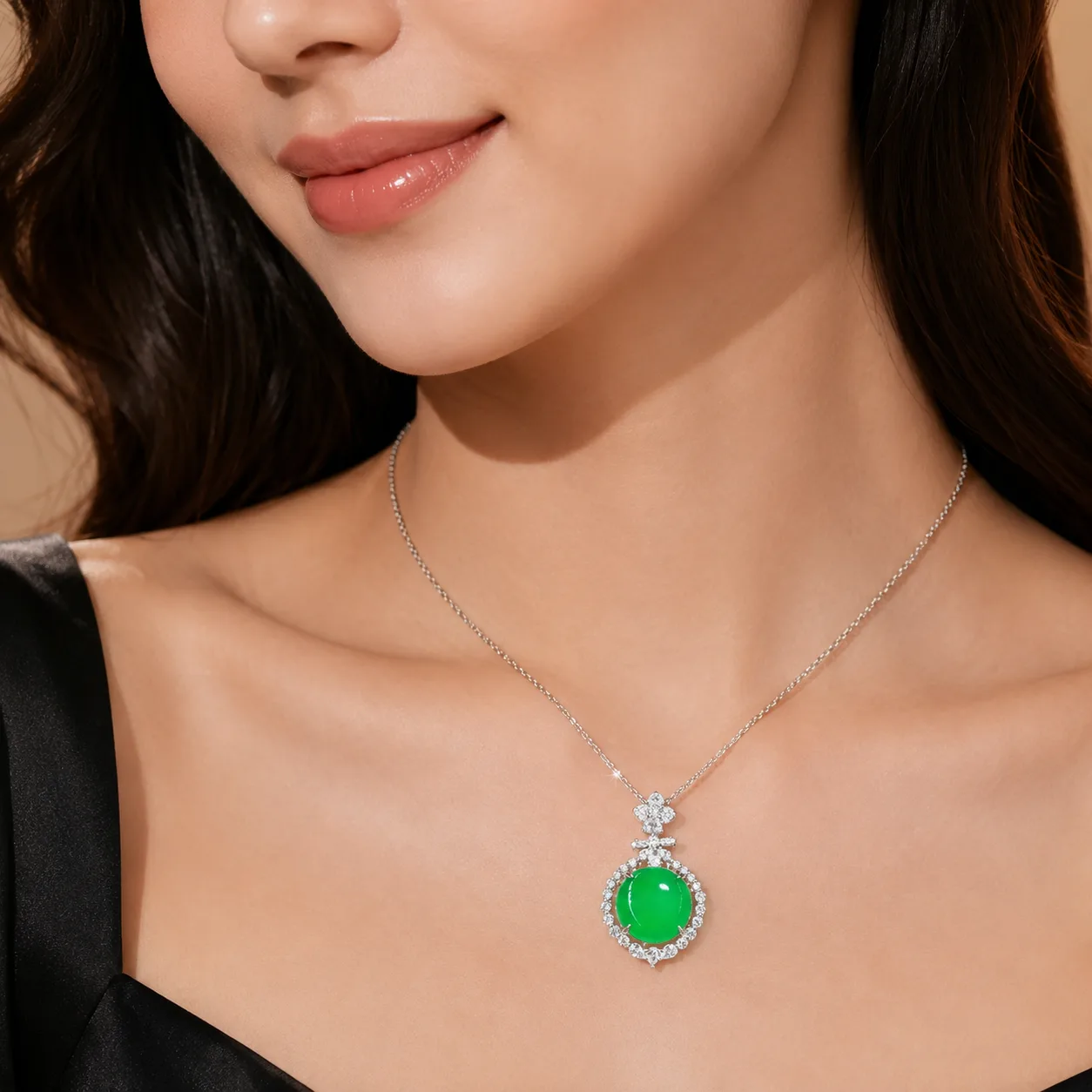 Emerald Necklace with a Garland of Emeralds 2