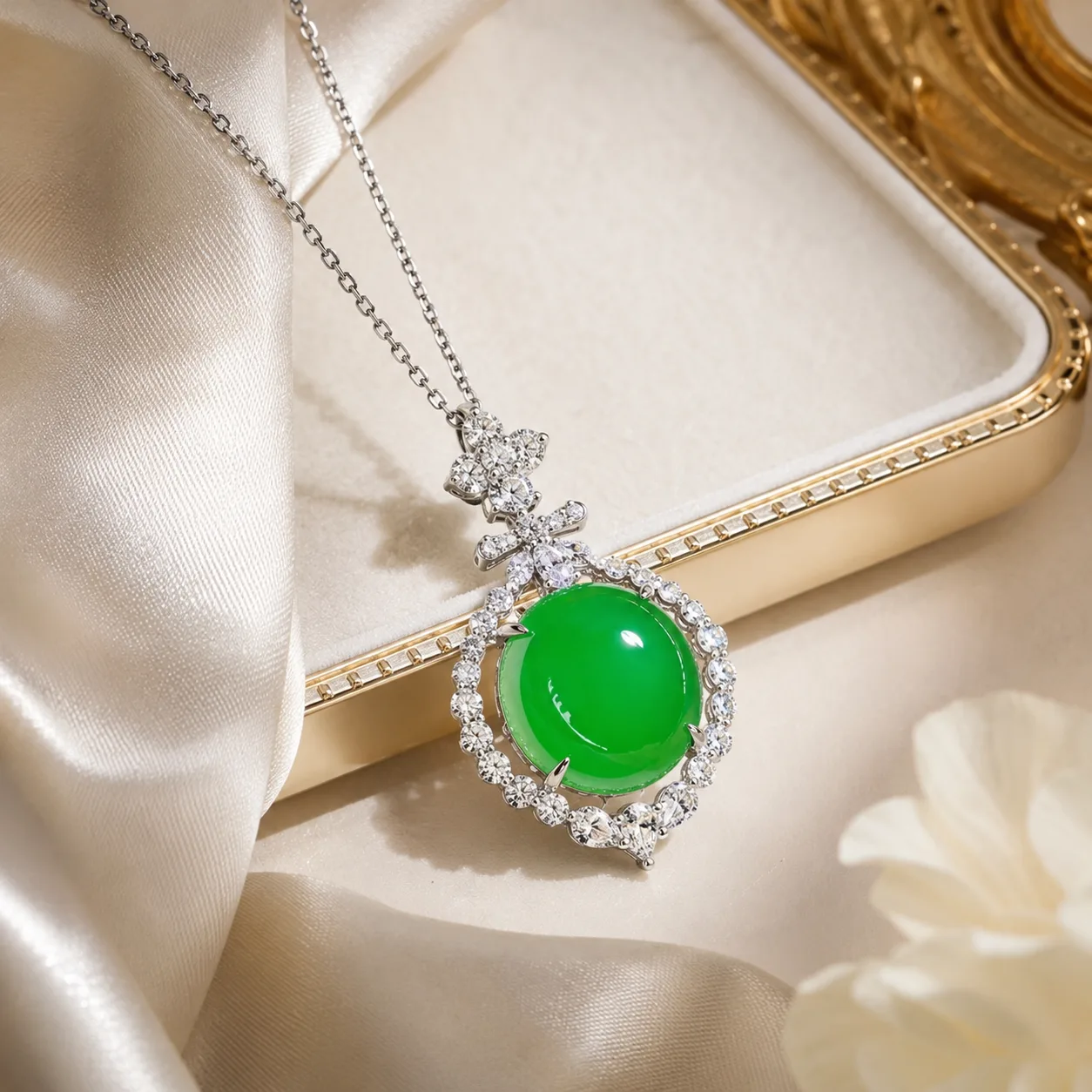 Emerald Necklace with a Garland of Emeralds 3