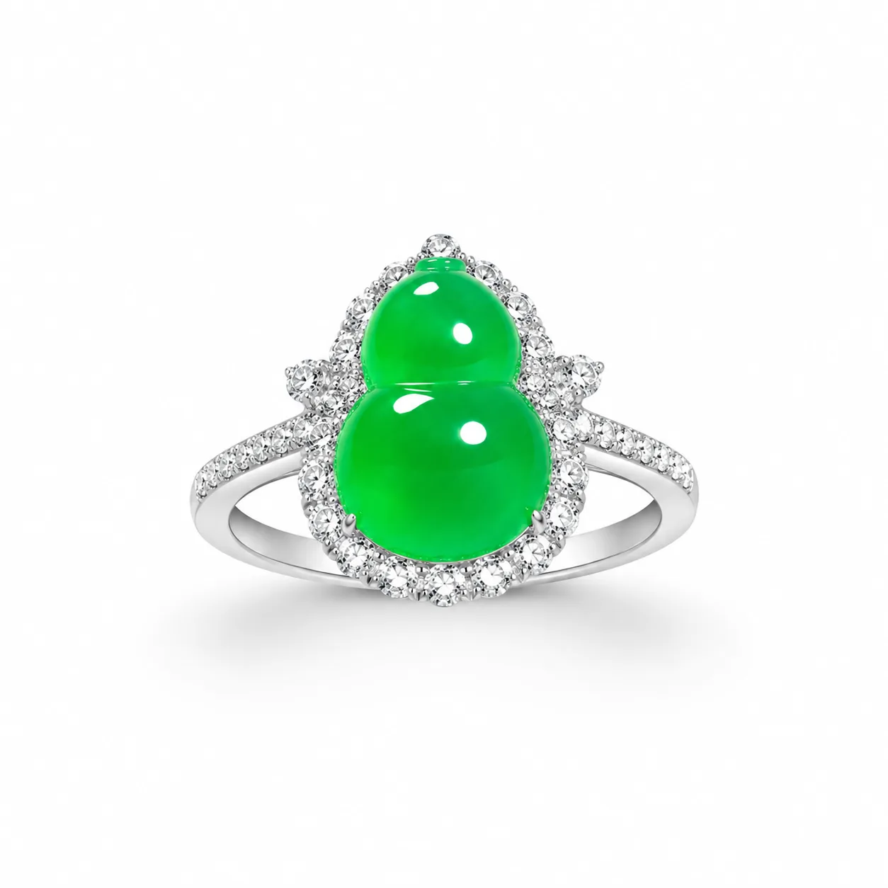 "Fuhu Cuihuan" Jade Ring