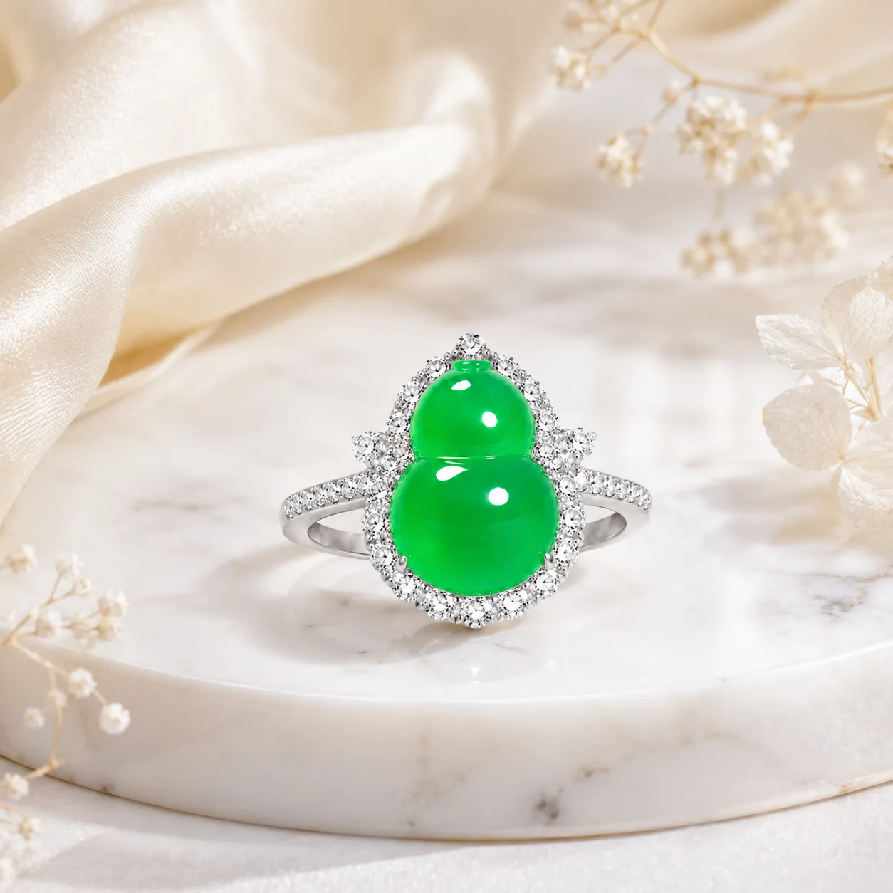 "Fuhu Cuihuan" Jade Ring 3